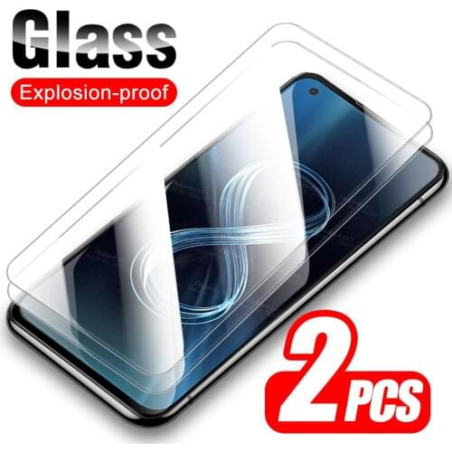 2pcs Protective Glass For Asus Zenfone 8 Tempered Glass For Zenfone8 ZS673KS Zen Fone ZF8 6.9" Screen Protector Cover Phone Film