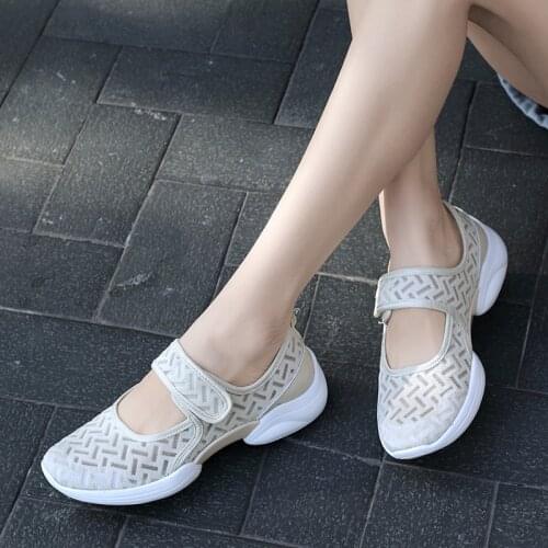 2021 Summer Women Casual Sneakers Platform Wedge Mother Shoes Light Breathable Outdoor Non-Slip Sandals Walking Shoes Size 35-42