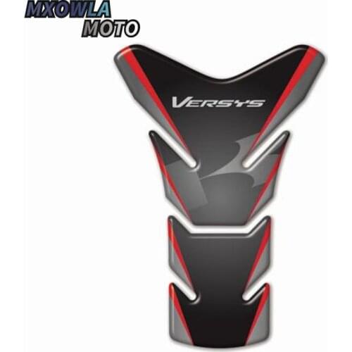 3D Tank Gas Cap Pad Filler Cover Fish bone Sticker Decals For Versys 650 1000 VERSYS650 VERSYS1000