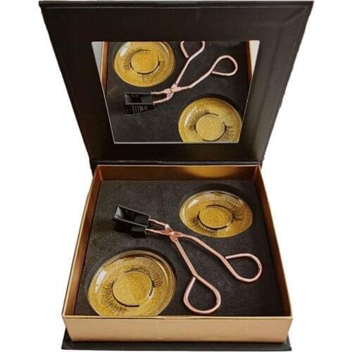 4pcs/Set Magnetic False Eyelashes Curler Set Quantum Soft Magnetic False Eyelashes For Women Easy To Wear Magnetic Lashes Set