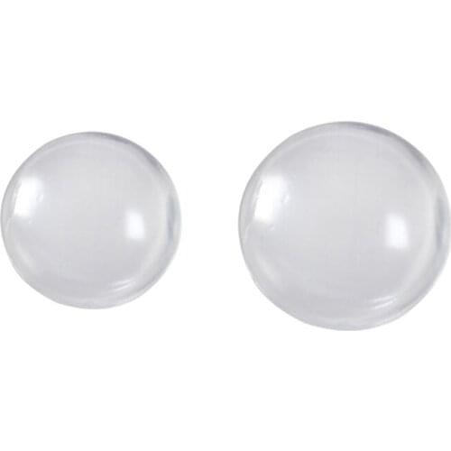 6 Pcs Transparent Door Stoppers Wall Protection Safety Shock Absorber Bumper 831F