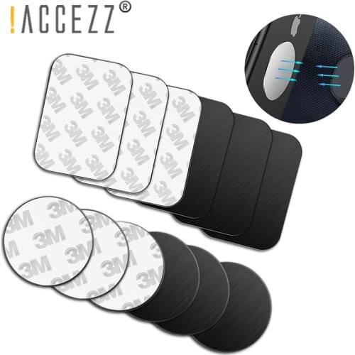 !ACCEZZ 5pcs/lot Magnetic Metal Plate Disk For Magnet Car Phone Holder Ultra Thin Iron Sheet Sticker For Universal Mobile Phone