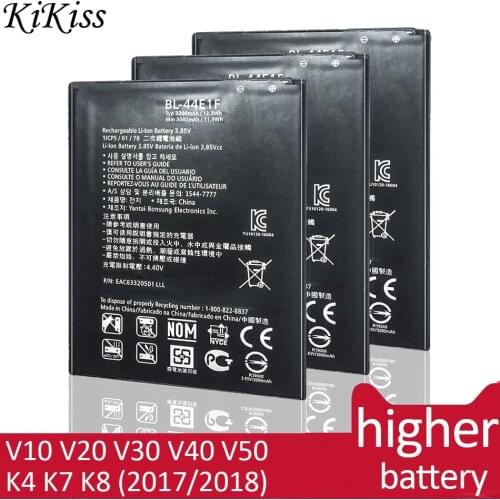 BL-44E1F BL-45B1F BL-45F1F BL-T34 BL-T37 BL-T42 Battery For LG V10 V20 V30 V40 V50 ThinQ K4 K7 K8 2017 2018 H990 F800 H968 H961N