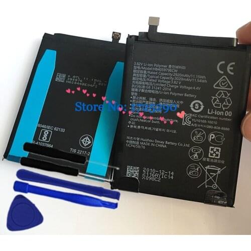 HB405979ECW 3020mAh Battery For Huawei Y6 2019 Y6 Pro (2019) MRD-LX1 LX2 MRD-L21 L22 MRD-L21A Battery + Tools