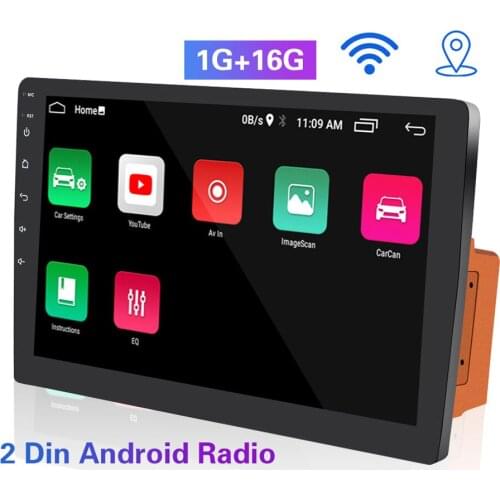 10'' Touch Screen Car Video Player MP5 DVD GPS Navigation In-dash Audio Radio WiFi Bluetooth Android 2Din Automotive Accessories