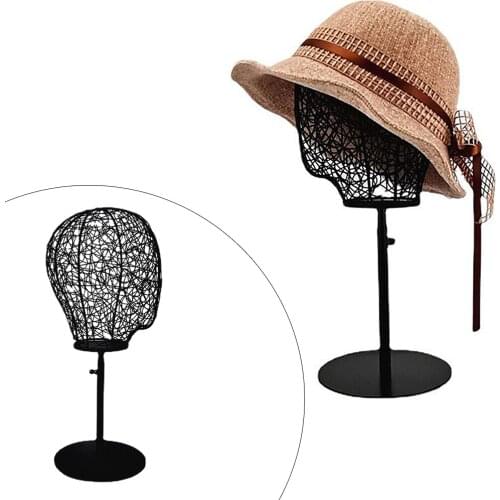Dome Shaped Black Modern Metal Hat Rack/Wig Holder Display Stand Rack Freestanding