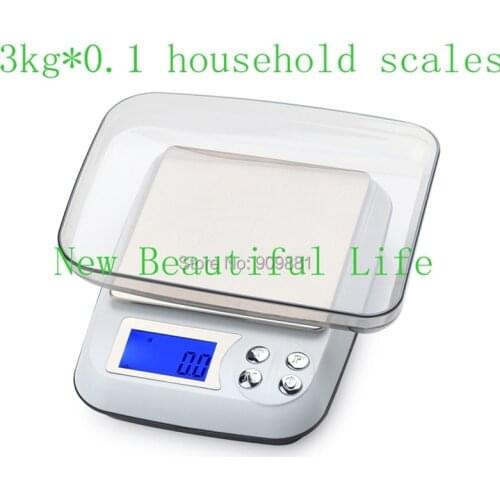 Digital Precise 3000gx0.1g LCD Table Kitchen Scale Electronic Postal Balance Weight Household Counting Scales Hot Selling