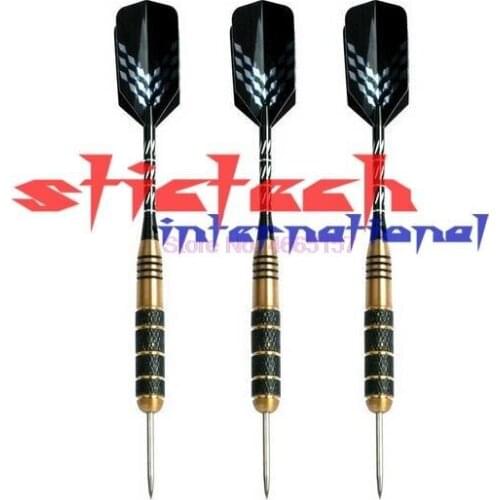 By dhl or ems 20sets 3pcs/set 23 Grams Steel Tip Darts -- Black Coating Brass Barrels