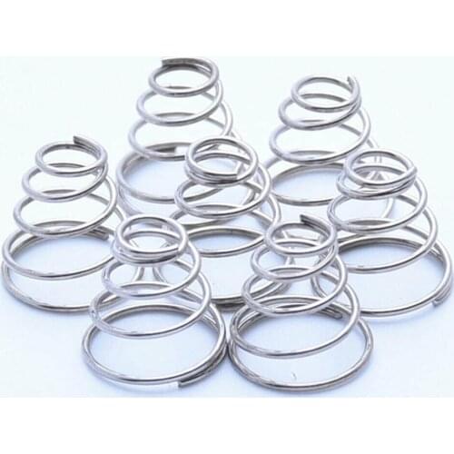 5Pcs Conical Cone Compression Spring Tower Springs 304 Stainless Steel Taper Pressure Spring Wire Diameter 0.8mm