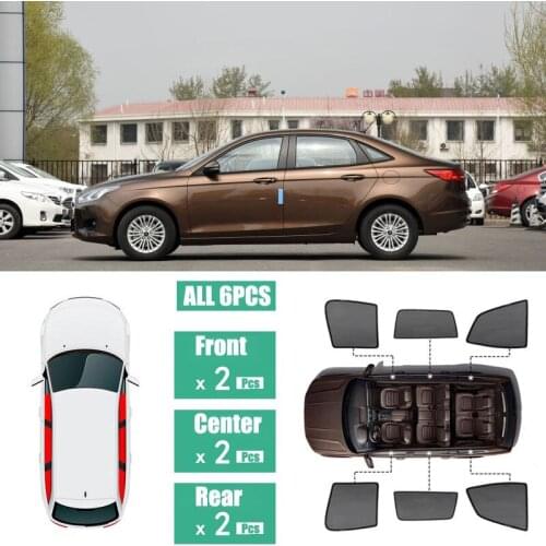 Side Windows Magnetic Sun Shade UV Protection Ray Blocking Mesh Visor Fit For Ford Escort 2013-2019