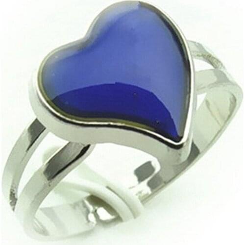 Fashion mood Rings For Women New Change Color Heart love girls Ring Jewelry girls party gifts open size Adjustable