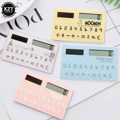 Cartoon Fruits Animal Mini Card Calculator Fashion Stationery Supplies Solar Calculator Children Gift