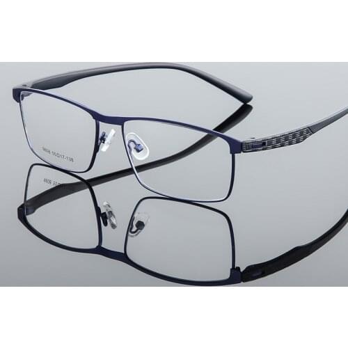 Big Alloy Glasses Frame Men Ultralight Square Myopia Prescription Eyeglasses Frames Metal Full Optical Screw Eyewear