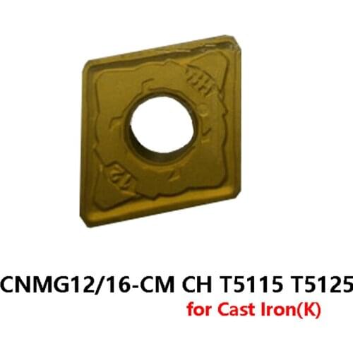 Original CNMG CNMG120408-CM T5115 CNMG120412-CH CNMG160612-CM T5125 Carbide Inserts for Cast Iron CNC Turning Tool Lathe Cutter