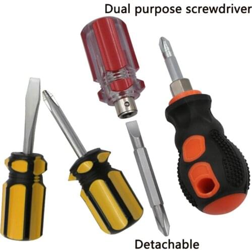 1 Piece Super Short Radish Head Screw Driver Limited Space Transparent Screwdriver Four Types Practcial Screw Driver