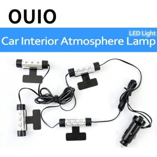 OUIO 1Set Car Interior LED Atmosphere Lamp Flexible Light For Honda Civic Accord Fit Subaru Impreza Forester XV Nissan Qashqai