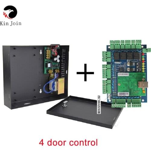 Door Access Control Panel Access Control Board TCP/IP Gate Doors Access Control System With Power Supply Box Battery Function