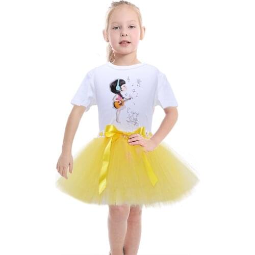 Yellow Fluffy Skirt Girls Summer Tutu Skirts Toddler Girl Clothes for Teens Mom and Me Skirt Baby Birthday Cake Smash Tutus