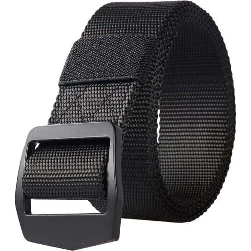 Mens Leisure day Buckle Tactical belt metal buckle fashion quick Release Adjustable Belt Outdoor Hunting Belt