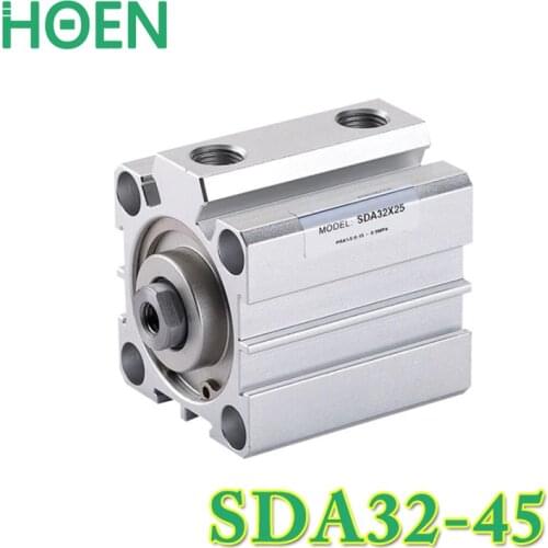 SDA32-45 Pneumatic Air Compact Cylinder SDA32*45 Thin & Light 32mm Bore 45mm Stroke SDA series