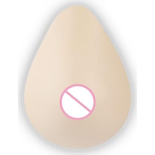 ONEFENG Silicone Breast Prosthesis Light Weight Silicone Boob for Breast Cancer Women Teardrop Shape 100-470g/pc