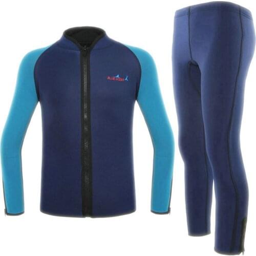 BLUE DIVE New Winter Men 2mm Split Two-piece Wet Surfing Swimming Diving Suit Jacket Special Design Diving Wetsuit Keep Warm