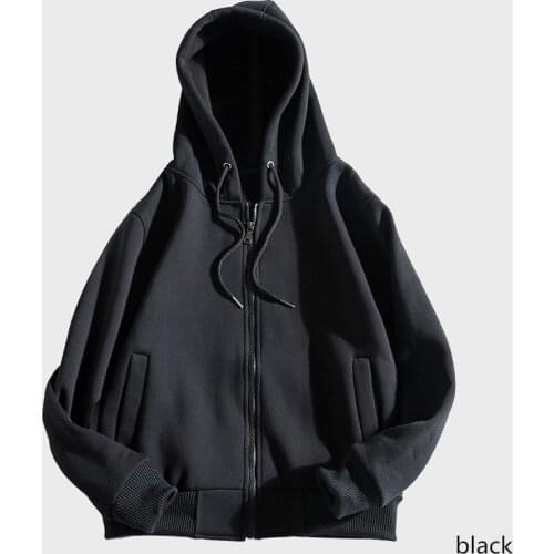 MRMT 2021 Brand Mens Hoodies Sweatshirts Add Thick Wool Fleece Zipper Hooded Coat Pure Pullover for Male Hoodie Sweatshirt