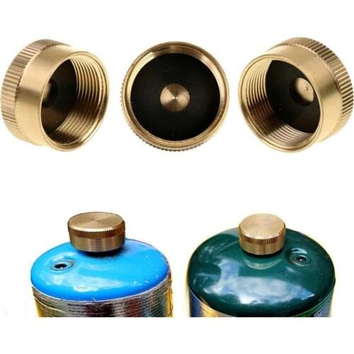 Solid Brass Refill 1 Pound Propane Gas Cylinder Gas Cylinder Joint Protective Sealing Cover Outdoor Stove