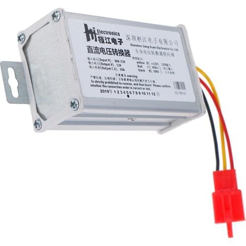 Input DC 36V-72V To 12V-10A 120W Converter Adapter For Electric Car Battery Ark