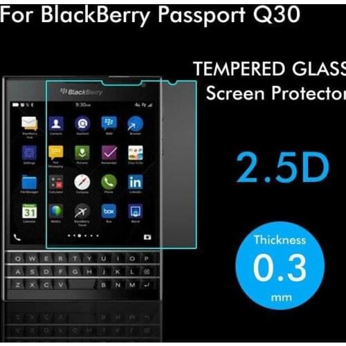For Rim BlackBerry Passport Q30 Tempered Glass Screen Protector 2.5 9h Safety Protective Film on Blackbarry SQW100-3 SQW100-1