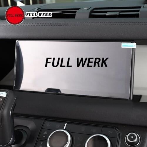 1 Piece Transparent Car Navigation Tempered Protective Film Screen Protector for Land Rover Defender 2020 Interior Accessories