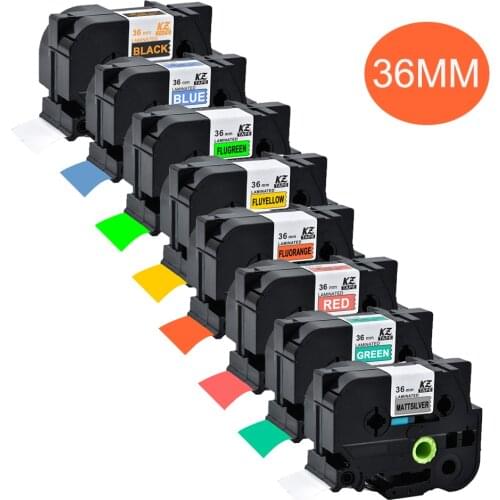 1Pack Compatible for Brother Laminated Label Tape TZe-261 36mm Black on White TZE tapes for Brother P Touch Printer PT-P900w