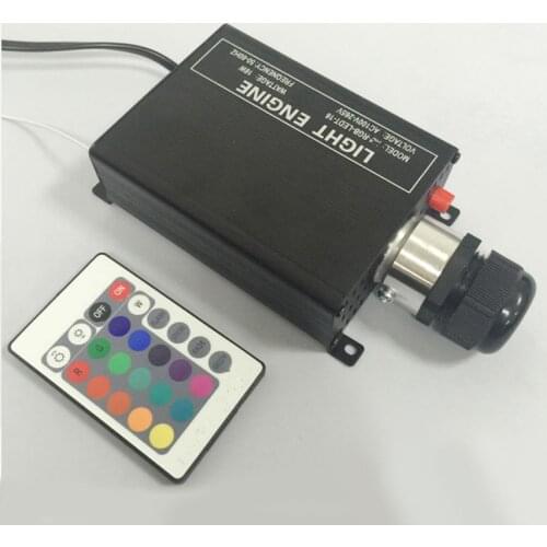 16W RGB LED Fiber Optic star Ceiling Light Engine Driver+ 24keys IR remote Controller