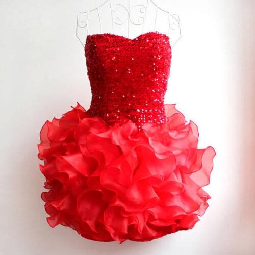 2016 Young Girls Sequins Embroidery Dancing Layered Dresses Big Girl Wrapped Chest Prom Vestidos Dress 13-20Yrs Bridesmaid Gown