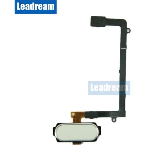 50PCS Home Fingerprint Sensor Button Mobile Phone Flex Cables Replacement for Samsung Galaxy S6 Edge free DHL