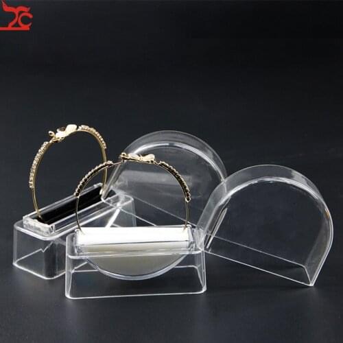 6Pcs Clear Acrylic Showcase Display Stand Holder Rack Bracelet Jewelry joyeros organizador de joyas