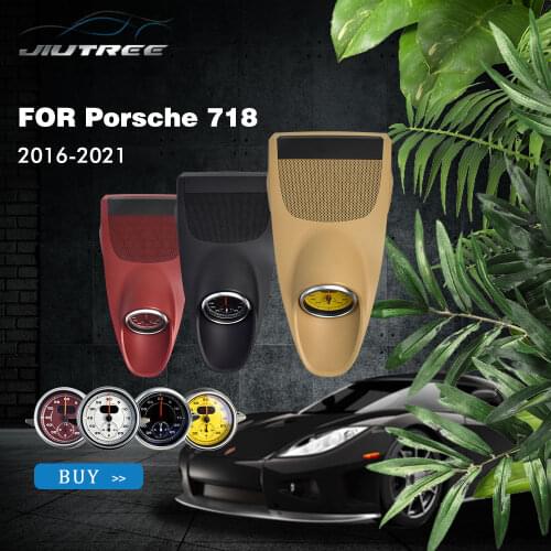 Stopwatch Series For Porsche 718 2016-2021 Interior Dashboard Center Watch Compass Time Electronic Meter Clock Accessional