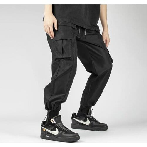 Cargo Pants Men 2021 Hip Hop Streetwear Outdoor Loose Multi-Pocket Cotton Casual Pants New Joggers Black Pants Men Cargo