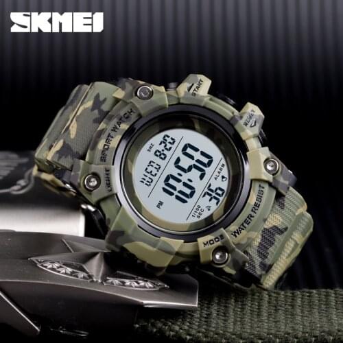 Fashion Men Watch Sport Luxury SKMEI Watches Stopwatch Countdown Digital Army Watch 50Bar Waterproof Military Watch Mens Clock