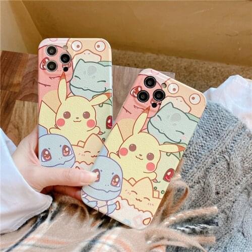 Pokemon Pikachu Phone Case for IPhone 7 / 8 / 8 Plus / X / XS / XR / XS Max / 11 / 12 Pro /Cute Cartoon Silicone IPhone Case