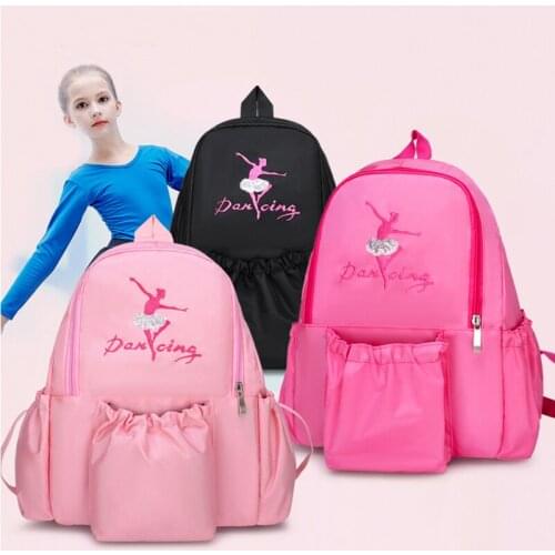 Kid Dance Shoe Bag Girl Ballet Dance Bag for Girl Dancing Ballet Bags For Children Ballerina School Backpack Satchel Pink Black