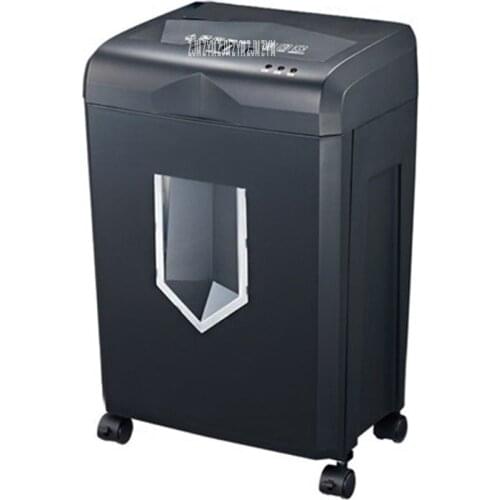 318 220V/50hz cross-cut paper / credit card shredder draw-out 18 liter basket overload capability protect Shredder 150W Power