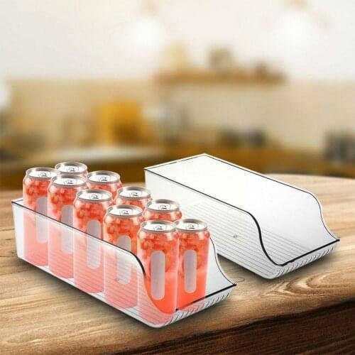 Newest Plastic Clear Fridge Organizer Cabinet Freezer Storage Drawer Refrigerator Storage Kitchen Box Drinks Food Box Fruit A5J5