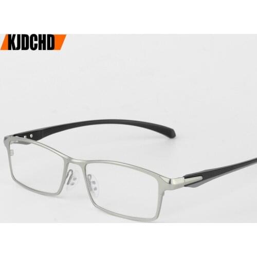 High Grade Square Men Women Titanium Alloy Eyeglasses Frames Transparent Optical Glasses Frame Clear Lens Retro Fake Glasses