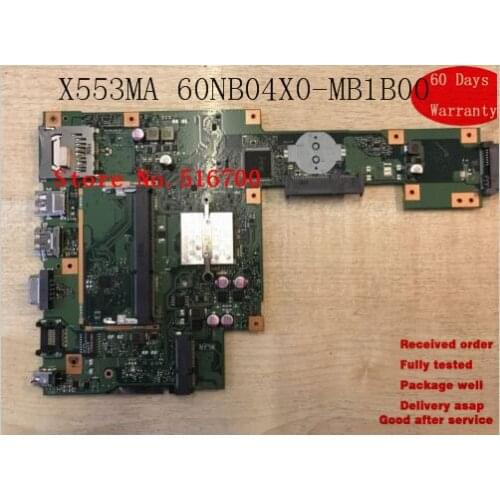 Laptop Mainboard For Asus X553 X553MA X553M Motherboard Mainboard WORKING (DAMAGED) 60NB04X0-MB1B00