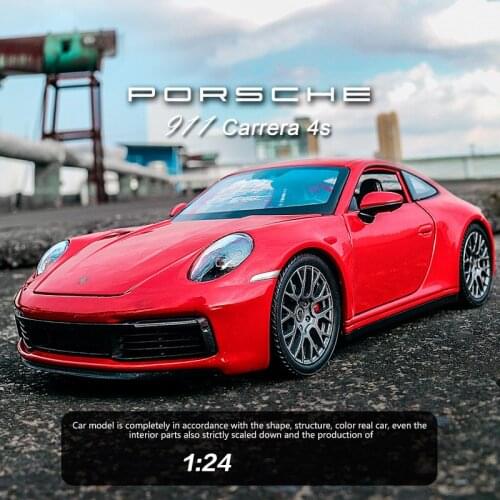 1:24 Porsche Carrera 4s Sports Alloy Car Model Diecasts Toy Vehicles Collect Gifts Non-remote Control Type Transport Toy