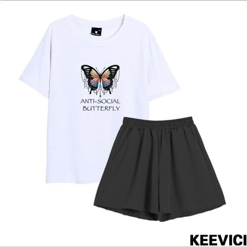 Soft Grunge Aesthetic Pajamas for Women Print 2021 Pyjamas Short Sleeve Sleepwear Pijamas Summer Home Clothes Tracksuit Women