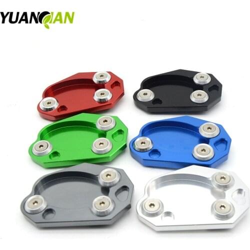 New Motorcycle Parts Kickstand Foot Side Stand Enlarge Extension Pad Support Plate For Kawasaki Z 800 Z800 ER6 ER-6 2013-2015