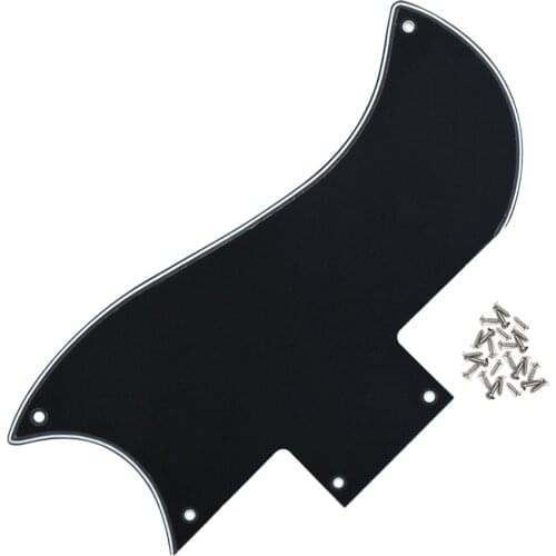 NEW SG Guitar Pickguard Scratch Plate 3Ply Black with Screws for SG '61 RI Guitar Parts