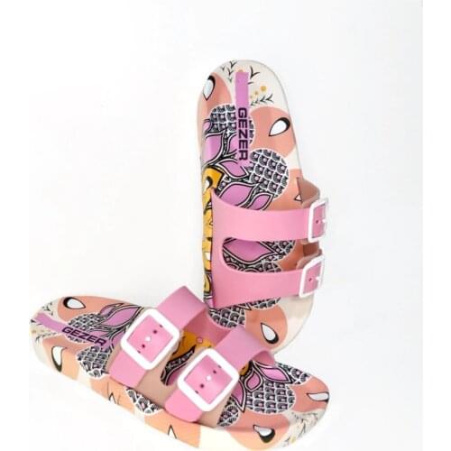 OVERHEAD Nonskid Base With Leaf Pattern Women 'S Beach, Swimming Pool, Garden Slipper